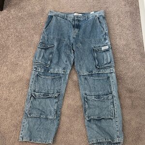 PacSun Denim Cargo Pants for Men